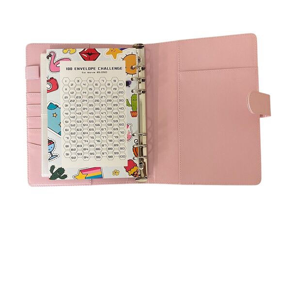 100 Envelope Challenge Binder Save $5050-Couples Goals 100 Day Savings Challenge - Picture 6 of 8